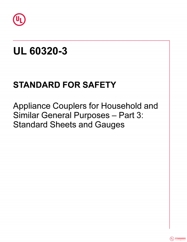 UL 60320-3 PDF UL 60320-3 PDF